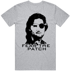 Snake Plissken Fear The Patch Vintage unisex Sports Grey Classic T Shirt Snake Plissken Fear The Patch Vintage unisex Sports Grey Classic T Shirt