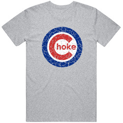 Cubs Choke Logo Distressed T Shirt Chicago Still Sucks Since 1908 Funny Scrum T Shirt Parody World Series Fail Vintage unisex Sports Grey Classic T Shirt