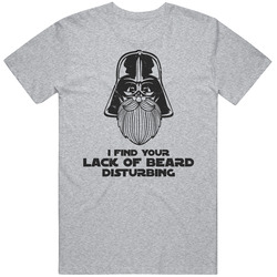 I Find Your Lack Of Beard Disturbing Darth Helmet Worn Look Vintage unisex Sports Grey Classic T Shirt I Find Your Lack Of Beard Disturbing Darth Helmet Worn Look Vintage unisex Sports Grey Classic T Shirt