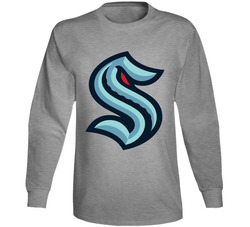 Nhl Seattle Kraken Vintage unisex Sports Grey Classic Long Sleeve T Shirt Nhl Seattle Kraken Vintage unisex Sports Grey Classic Long Sleeve T Shirt