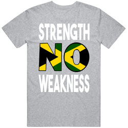 Strength No Weakness Workout Video Jamaica Bolt Gold Vintage unisex Sports Grey Classic T Shirt Strength No Weakness Workout Video Jamaica Bolt Gold Vintage unisex Sports Grey Classic T Shirt