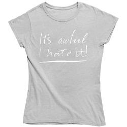 Kristen Stewart It's Awful I Hate It Vintage unisex Sports Grey Classic Ladies T Shirt Kristen Stewart It's Awful I Hate It Vintage unisex Sports Grey Classic Ladies T Shirt