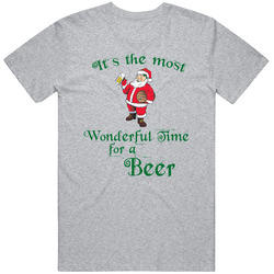 Christmas Beer Vintage unisex Sports Grey Classic T Shirt