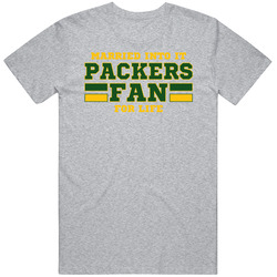 Married Into It Packers Fan Football T Shirt - Green Bay Team Colors Vintage unisex Sports Grey Classic T Shirt Married Into It Packers Fan Football T Shirt - Green Bay Team Colors Vintage unisex Sports Grey Classic T Shirt