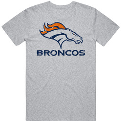 Denver Broncos Distressed Vintage unisex Sports Grey Classic T Shirt Denver Broncos Distressed Vintage unisex Sports Grey Classic T Shirt