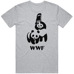 Wwf Panda Funny World Wide Fund For Nature Wrestling Parody Vintage unisex Sports Grey Classic T Shirt Wwf Panda Funny World Wide Fund For Nature Wrestling Parody Vintage unisex Sports Grey Classic T Shirt