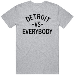 Detroit Vs Everybody Tee Vintage unisex Sports Grey Classic T Shirt Detroit Vs Everybody Tee Vintage unisex Sports Grey Classic T Shirt