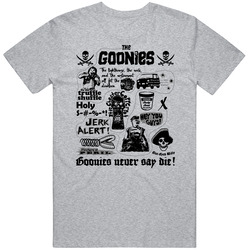 The Goonies Quotes Vintage unisex Sports Grey Classic T Shirt The Goonies Quotes Vintage unisex Sports Grey Classic T Shirt