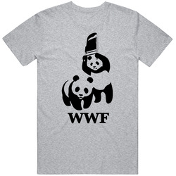 Wwf Wrestling Panda Bears Vintage unisex Sports Grey Classic T Shirt Wwf Wrestling Panda Bears Vintage unisex Sports Grey Classic T Shirt