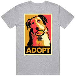 Adopt Dog Animal Lover Underwood Peta Vintage unisex Sports Grey Classic T Shirt Adopt Dog Animal Lover Underwood Peta Vintage unisex Sports Grey Classic T Shirt