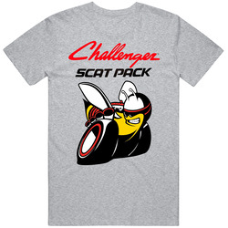 Dodge Challenger Skat Pack Logo Bumble Bee Vintage unisex Sports Grey Classic T Shirt Dodge Challenger Skat Pack Logo Bumble Bee Vintage unisex Sports Grey Classic T Shirt