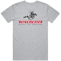 Winchester Classic Logo Vintage unisex Sports Grey Classic T Shirt Winchester Classic Logo Vintage unisex Sports Grey Classic T Shirt