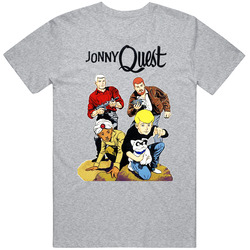 Jonny Quest Cool Retro Group Vintage unisex Sports Grey Classic T Shirt Jonny Quest Cool Retro Group Vintage unisex Sports Grey Classic T Shirt