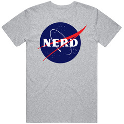 Nasa Nerd Logo Parody Vintage unisex Sports Grey Classic T Shirt Nasa Nerd Logo Parody Vintage unisex Sports Grey Classic T Shirt