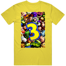 Toy Story 3 Movie Retro Vintage Daisy Yellow Cotton T Shirt