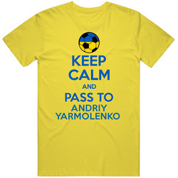 Keep Calm And Pass To Andriy Yarmolenko Ukraine Soccer Futbol Euro 2016 Retro Vintage Daisy Yellow Cotton T Shirt Keep Calm And Pass To Andriy Yarmolenko Ukraine Soccer Futbol Euro 2016 Retro Vintage Daisy Yellow Cotton T Shirt