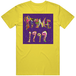 Prince 1999 Album Cover Retro Retro Vintage Daisy Yellow Cotton T Shirt Prince 1999 Album Cover Retro Retro Vintage Daisy Yellow Cotton T Shirt