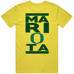 Mariota Heisman Winner First Overall Ducks Football Retro Vintage Daisy Yellow Cotton T Shirt Mariota Heisman Winner First Overall Ducks Football Retro Vintage Daisy Yellow Cotton T Shirt