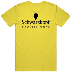 Schwarzkopf Beauty Retro Vintage Daisy Yellow Cotton T Shirt Schwarzkopf Beauty Retro Vintage Daisy Yellow Cotton T Shirt