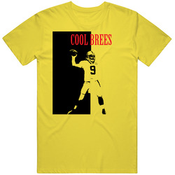 Drew Brees Cool Brees Football Retro Vintage Daisy Yellow Cotton T Shirt Drew Brees Cool Brees Football Retro Vintage Daisy Yellow Cotton T Shirt