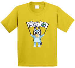 Banyan Creek Bluey Retro Vintage Daisy Yellow Cotton T Shirt Banyan Creek Bluey Retro Vintage Daisy Yellow Cotton T Shirt