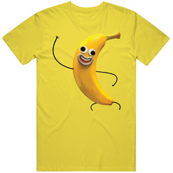 Waving Banana Man Phone Emoji Distressed Retro Vintage Daisy Yellow Cotton T Shirt Waving Banana Man Phone Emoji Distressed Retro Vintage Daisy Yellow Cotton T Shirt