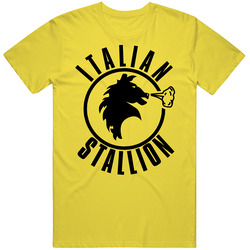 Italian Stallion Rocky Balboa Retro Vintage Daisy Yellow Cotton T Shirt Italian Stallion Rocky Balboa Retro Vintage Daisy Yellow Cotton T Shirt