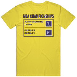 Barkley Golden State Championship Basketball Retro Vintage Daisy Yellow Cotton T Shirt Barkley Golden State Championship Basketball Retro Vintage Daisy Yellow Cotton T Shirt