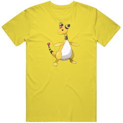 Ampharos Pokemon Video Game A Pig In 2 Retro Vintage Daisy Yellow Cotton T Shirt Ampharos Pokemon Video Game A Pig In 2 Retro Vintage Daisy Yellow Cotton T Shirt
