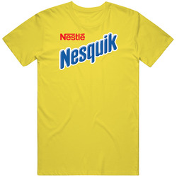 Nestle Nesquick Food  1 Retro Vintage Daisy Yellow Cotton T Shirt