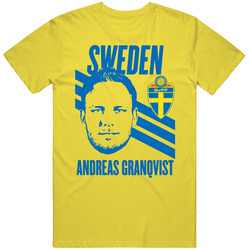 Andreas Granqvist Is My Player Fan Team Sweden Euro Cup Soccer Futball Retro Vintage Daisy Yellow Cotton T Shirt Andreas Granqvist Is My Player Fan Team Sweden Euro Cup Soccer Futball Retro Vintage Daisy Yellow Cotton T Shirt