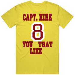 Capt. Kirk Cousins 8 You Like That Retro Vintage Daisy Yellow Cotton T Shirt Capt. Kirk Cousins 8 You Like That Retro Vintage Daisy Yellow Cotton T Shirt
