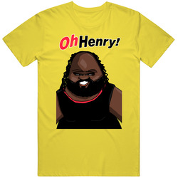 Mark Henry Oh Henry Olympian Wrestler Champion Retro Vintage Daisy Yellow Cotton T Shirt Mark Henry Oh Henry Olympian Wrestler Champion Retro Vintage Daisy Yellow Cotton T Shirt