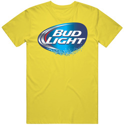 Bud Light Logo Beer Retro Vintage Daisy Yellow Cotton T Shirt