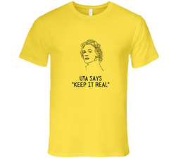Uta Says Retro Vintage Daisy Yellow Cotton T Shirt Uta Says Retro Vintage Daisy Yellow Cotton T Shirt