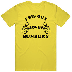 This Guy Loves Sunbury Australia Funny Cool City Retro Vintage Daisy Yellow Cotton T Shirt This Guy Loves Sunbury Australia Funny Cool City Retro Vintage Daisy Yellow Cotton T Shirt