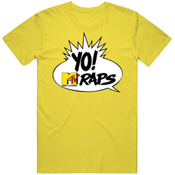 Mtv Yo Raps Yellow Retro Vintage Daisy Yellow Cotton T Shirt Mtv Yo Raps Yellow Retro Vintage Daisy Yellow Cotton T Shirt