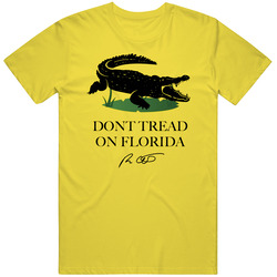 Don't Tread On Florida Ron Desantis Retro Vintage Daisy Yellow Cotton T Shirt Don't Tread On Florida Ron Desantis Retro Vintage Daisy Yellow Cotton T Shirt