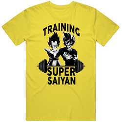 Training Super Saiyan Retro Vintage Daisy Yellow Cotton T Shirt Training Super Saiyan Retro Vintage Daisy Yellow Cotton T Shirt