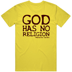 Gandhi Quote 3 Retro Vintage Daisy Yellow Cotton T Shirt Gandhi Quote 3 Retro Vintage Daisy Yellow Cotton T Shirt