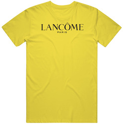 Lancome Paris Beauty Retro Vintage Daisy Yellow Cotton T Shirt Lancome Paris Beauty Retro Vintage Daisy Yellow Cotton T Shirt