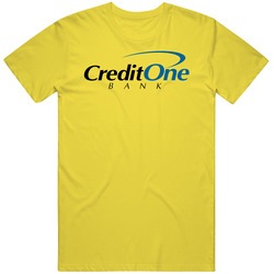 Credit One Bank Finance Retro Vintage Daisy Yellow Cotton T Shirt Credit One Bank Finance Retro Vintage Daisy Yellow Cotton T Shirt