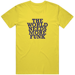World Needs More Funk Retro Vintage Daisy Yellow Cotton T Shirt World Needs More Funk Retro Vintage Daisy Yellow Cotton T Shirt