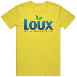 Loux Greek Retro Vintage Daisy Yellow Cotton T Shirt Loux Greek Retro Vintage Daisy Yellow Cotton T Shirt