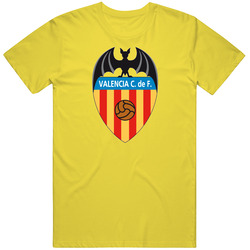 Valencia Cf Soccer Football Daisy Retro Vintage Daisy Yellow Cotton T Shirt Valencia Cf Soccer Football Daisy Retro Vintage Daisy Yellow Cotton T Shirt