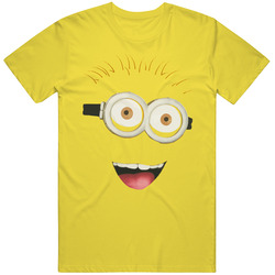New Funny Despicable Me 2 Minion Face Men's And Retro Vintage Daisy Yellow Cotton T Shirt New Funny Despicable Me 2 Minion Face Men's And Retro Vintage Daisy Yellow Cotton T Shirt