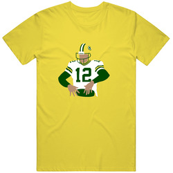Aaron Rodgers Playoff Football Lambeau Field Cheesehead Fan Retro Vintage Daisy Yellow Cotton T Shirt Aaron Rodgers Playoff Football Lambeau Field Cheesehead Fan Retro Vintage Daisy Yellow Cotton T Shirt