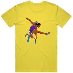 Hurdler Retro Vintage Daisy Yellow Cotton T Shirt Hurdler Retro Vintage Daisy Yellow Cotton T Shirt