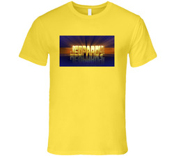 Jeopardy Game Show Retro Vintage Daisy Yellow Cotton T Shirt Jeopardy Game Show Retro Vintage Daisy Yellow Cotton T Shirt