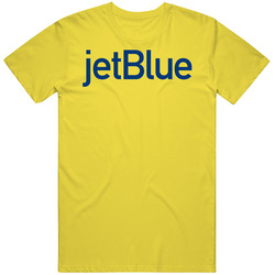 Jetblue Airways Travel Logo Retro Vintage Daisy Yellow Cotton T Shirt Jetblue Airways Travel Logo Retro Vintage Daisy Yellow Cotton T Shirt